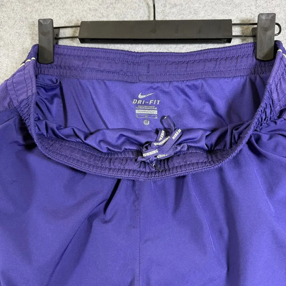 Nike Dri-Fit Running Shorts Womens M Purple Washington Huskies Logo Liner T&FXC